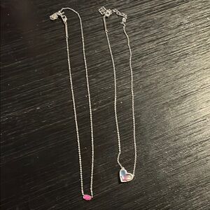 Elegant Silver Heart Necklace